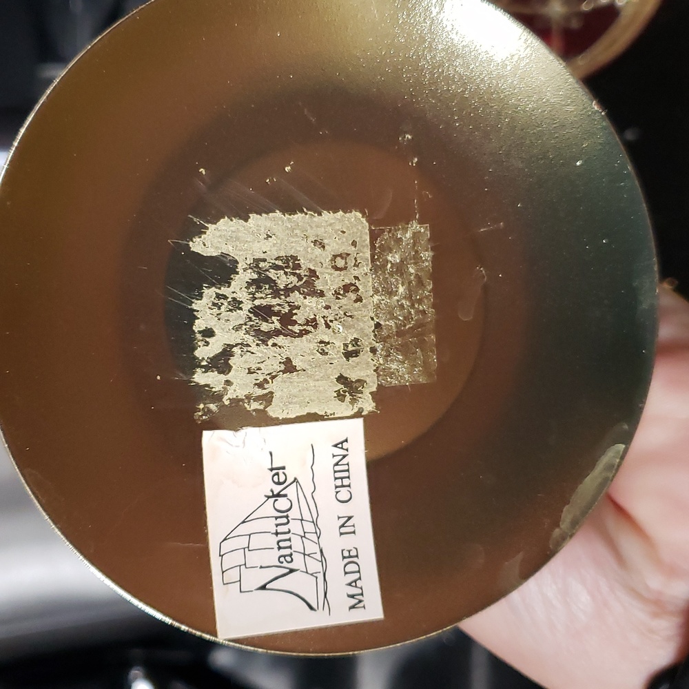 Very Vintage. Brass Tealight Holder With Glass Top - Picture 4 of 4